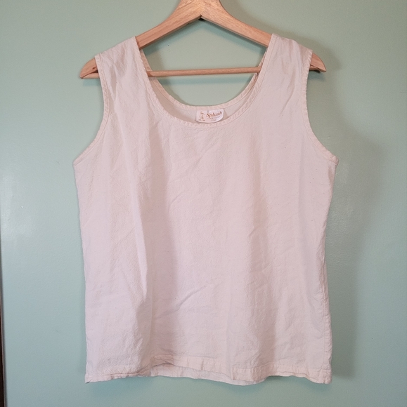 Vintage cream cotton tank top - Picture 8 of 9